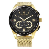 Maserati Traguardo 45mm Quartz Gold Black Dial Watch For Men - R8873612010 Buy Now By Maserati