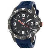 Tommy Hilfiger Cole Black Dial Blue Rubber Strap Watch for Men - 1790984 Buy Now By Tommy Hilfiger