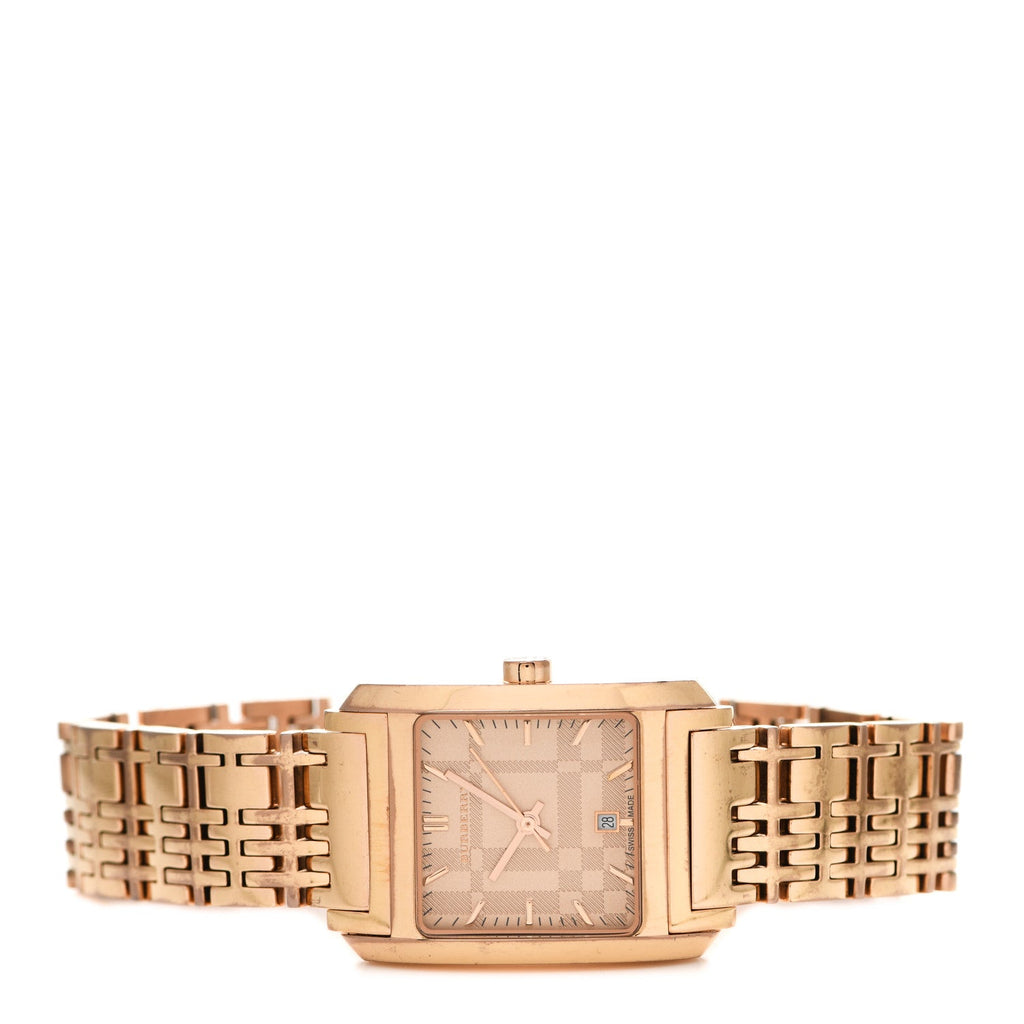 Burberry Nova Check Quartz Rose Gold Dial Rose Gold Steel Strap Watch for Women - BU1578 Buy Now By Burberry