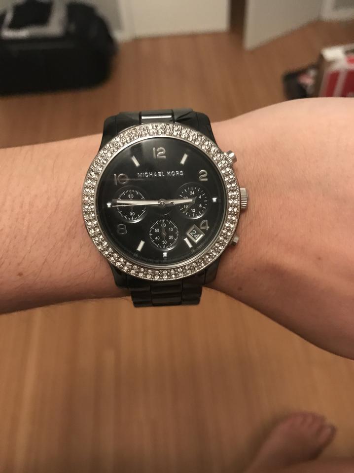 Michael Kors Runway Black Dial Black Steel Strap Watch for Women - MK5190 Buy Now By Michael Kors