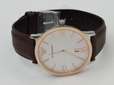 Emporio Armani Giovanni Quartz White Dial Brown Leather Strap Watch For Men - AR11211 Buy Now By Emporio Armani