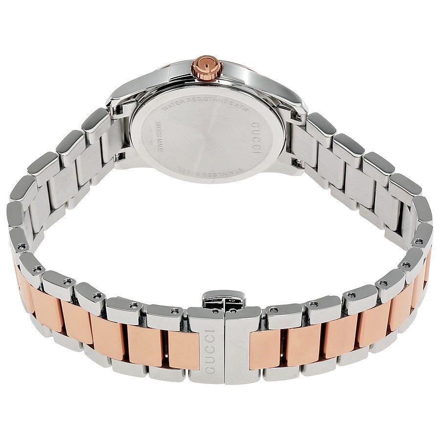 Gucci G Timeless Grey Dial Two Tone Steel Strap Watch For Women - YA126527 Buy Now By Gucci