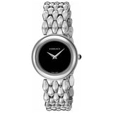 Versace V-Flare Quartz Black Dial Silver Steel Strap Watch for Women - VEBN00618 Buy Now By Versace