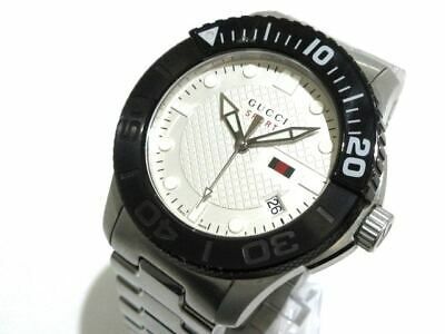 Gucci G Timeless Sport White Dial Silver Steel Strap Watch For Men - YA126250 Buy Now By Gucci