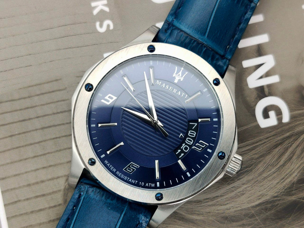 Maserati Circuito Blue Dial Blue Leather Strap Watch For Men - R8851127003 Buy Now By Maserati