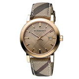 Burberry The City Rose Gold Dial Brown Leather Strap Watch for Women - BU9040 Buy Now By Burberry