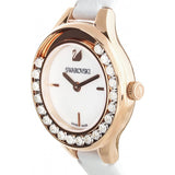 Swarovski Lovely Crystals Mother of Pearl Dial White Leather Strap Watch for Women - 5242904 Buy Now By Swarovski