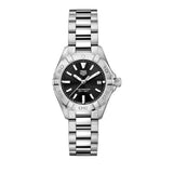 Tag Heuer Aquaracer Quartz Black Dial Silver Steel Strap Watch for Women - WBD1410.BA0741 Buy Now By Tag Heuer