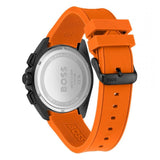Hugo Boss Volane Black Dial Orange Silicone Strap Watch for Men - 1513957 Buy Now By Hugo Boss