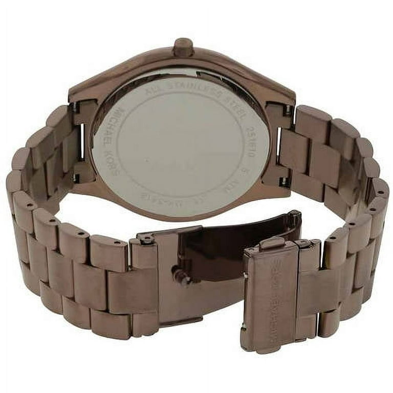 Michael Kors Runway Quartz Brown Dial Brown Steel Strap Watch For Women - MK3418 Buy Now By Michael Kors