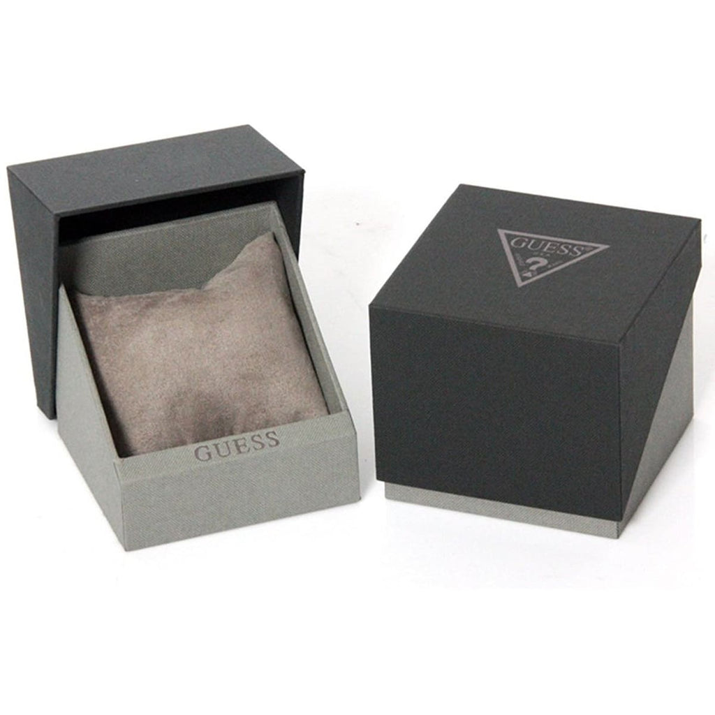 Guess Duke Crystals Black Dial Black Silicone Strap Watch For Men - GW0641G1 Buy Now By Guess