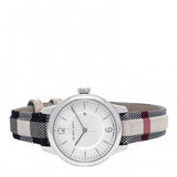 Burberry Classic Stone Silver Dial Horseberry Black Leather Strap Watch for Women - BU10103 Buy Now By Burberry