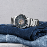 Mido Commander Automatic Gradient Black Dial Silver Steel Strap Watch For Men - M021.407.11.411.00 Buy Now By Mido