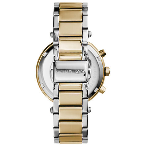 Michael Kors Parker Chronograph Silver Dial Two Tone Steel Strap Watch For Women - MK5687 Buy Now By Michael Kors
