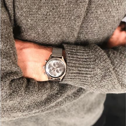 Hugo Boss Companion Chronograph Grey Dial Silver Mesh Bracelet Watch For Men - 1513549 Buy Now By Hugo Boss