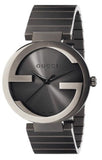Gucci G Interlocking Quartz Grey Dial Grey Steel Strap Watch For Men - YA133210 Buy Now By Gucci