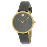 Movado 70th Anniversary Special Edition Grey Dial Grey Leather Strap Watch For Women - 0607140 Buy Now By Movado