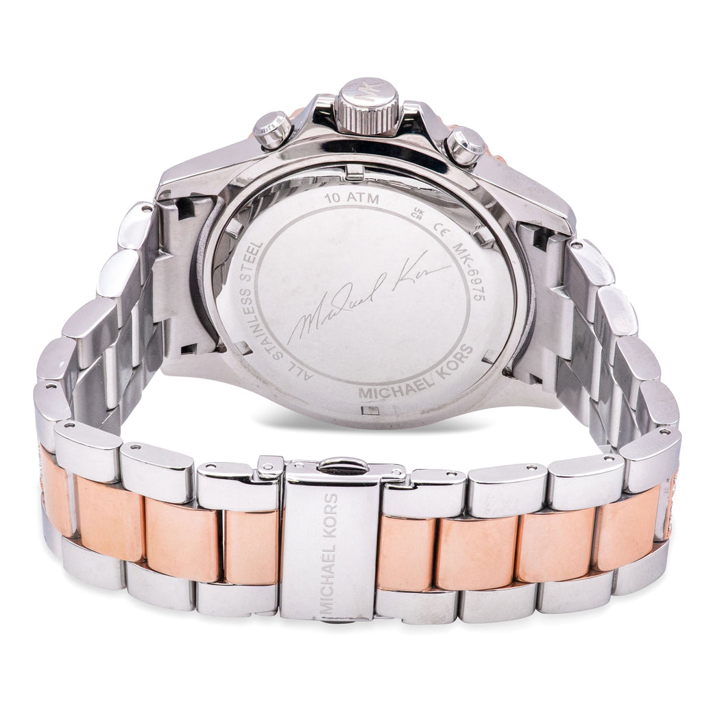 Michael Kors Everest Chronograph Silver Dial Two Tone Steel Strap Watch For Women - MK6975 Buy Now By Michael Kors