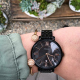 Fossil Jacqueline Black Dial Black Mesh Bracelet Watch for Women - ES3614 Buy Now By Fossil