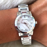 Burberry The City Silver Dial Silver Steel Strap Watch for Women - BU9213 Buy Now By Burberry