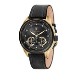 Maserati Traguardo Chronograph Black Dial Black Leather Strap Watch For Men - R8871612033 Buy Now By Maserati