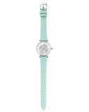 Emporio Armani Gianni T Bar Analog Crystals Silver Dial Blue Leather Strap Watch For Women - AR11443 Buy Now By Emporio Armani