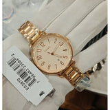 Fossil Jacqueline Rose Gold Dial Rose Gold Steel Strap Watch for Women - ES3970 Buy Now By Fossil
