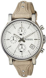 Fossil Boyfriend White Dial Beige Leather Strap Watch for Women - ES3811 Buy Now By Fossil