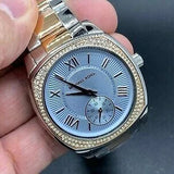 Michael Kors Bryn Quartz Blue Dial Two Tone Steel Strap Watch For Women - MK6136 Buy Now By Michael Kors