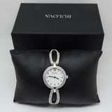 Bulova Crystal Collection Mother of Pearl Dial Silver Steel Strap Watch for Women - 96L223 Buy Now By Bulova