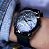 Guess Crush Crystals Silver Dial Black Rubber Strap Watch for Women - W1223L4 Buy Now By Guess