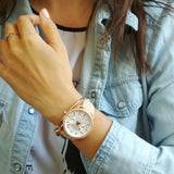 Fossil Tailor Quartz White Dial Pink Leather Strap Watch for Women - ES4393 Buy Now By Fossil