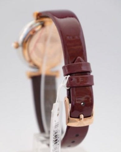 Emporio Armani Gianni T-Bar Quartz Silver Dial Brown Leather Strap Watch For Women - AR11061 Buy Now By Emporio Armani
