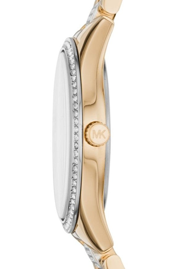 Michael Kors Lauryn Crystal Pave Black Dial Two Tone Steel Strap Watch For Women - MK4403 Buy Now By Michael Kors