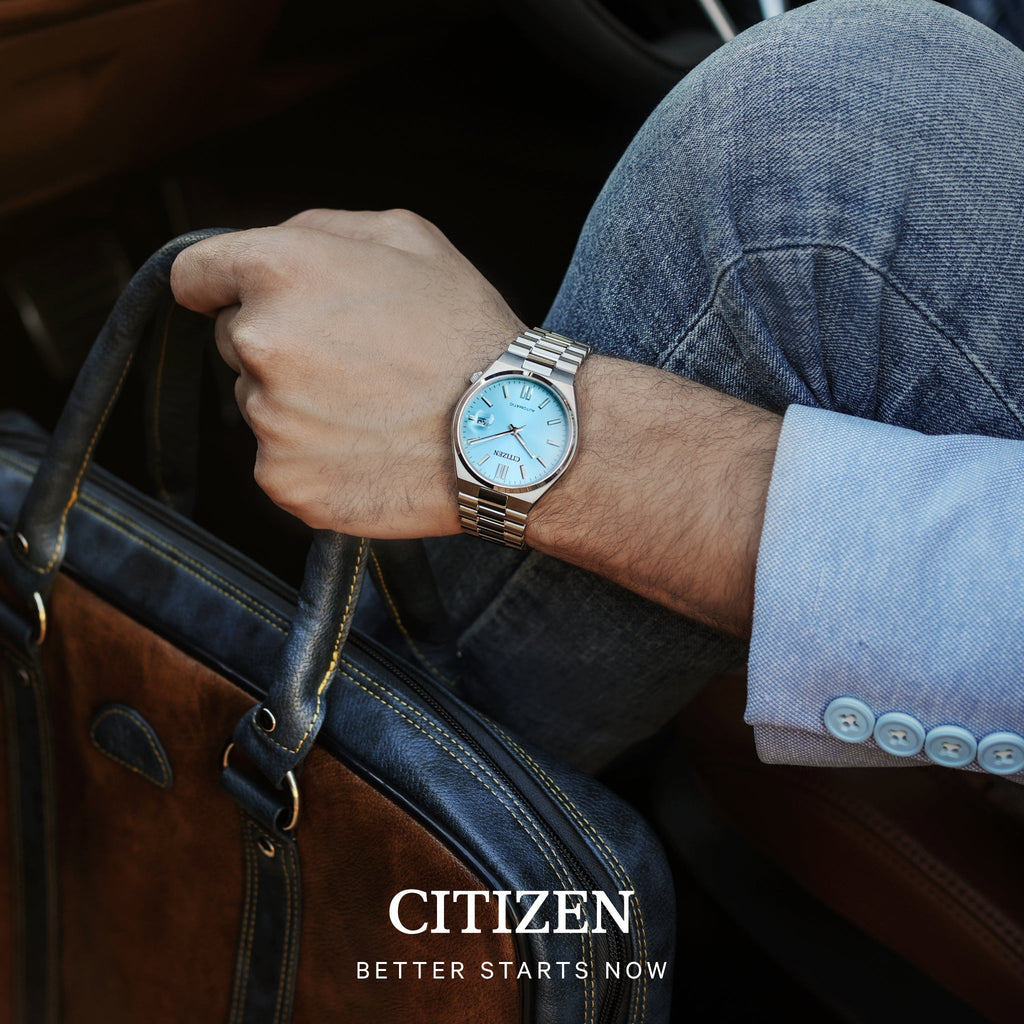 Citizen Tsuyosa Automatic Turquoise Dial Silver Steel Strap Watch For Men - NJ0151-88M Buy Now By Citizen