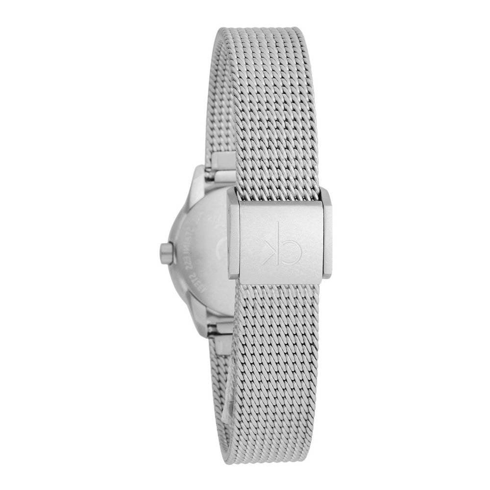 Calvin Klein Minimal White Dial Silver Mesh Bracelet Watch for Women - K3M23126 Buy Now By Calvin Klein