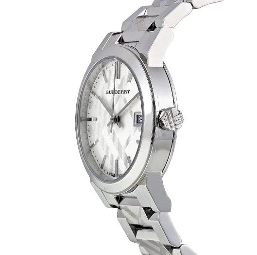 Burberry The City White Dial Silver Steel Strap Watch for Men - BU9750 Buy Now By Burberry