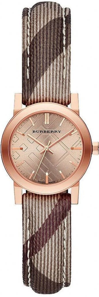 Burberry The City Pink Dial Brown Leather Strap Watch for Women - BU9236 Buy Now By Burberry