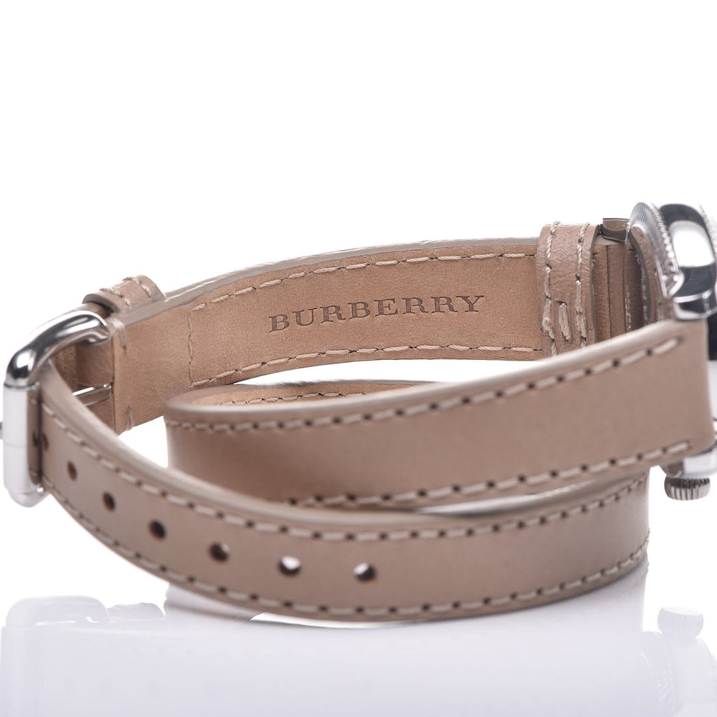 Burberry Utilitarian White Dial Pink Leather Strap Watch for Women - BU7847 Buy Now By Burberry