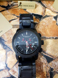 Burberry Sport Chronograph Black Dial Black Steel Strap Watch for Men - BU7703 Buy Now By Burberry