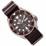 Seiko 5 Sport Automatic Brown Dial Brown Nylon Strap Watch For Men - SRPD85K1 Buy Now By Seiko