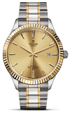 Tudor Style Automatic Gold Dial Two Tone Steel Strap Watch for Men - M12713-0001 Buy Now By Tudor