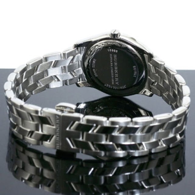 Burberry Herringbone Grey Dial Silver Steel Strap Watch for Women - BU1851 Buy Now By Burberry