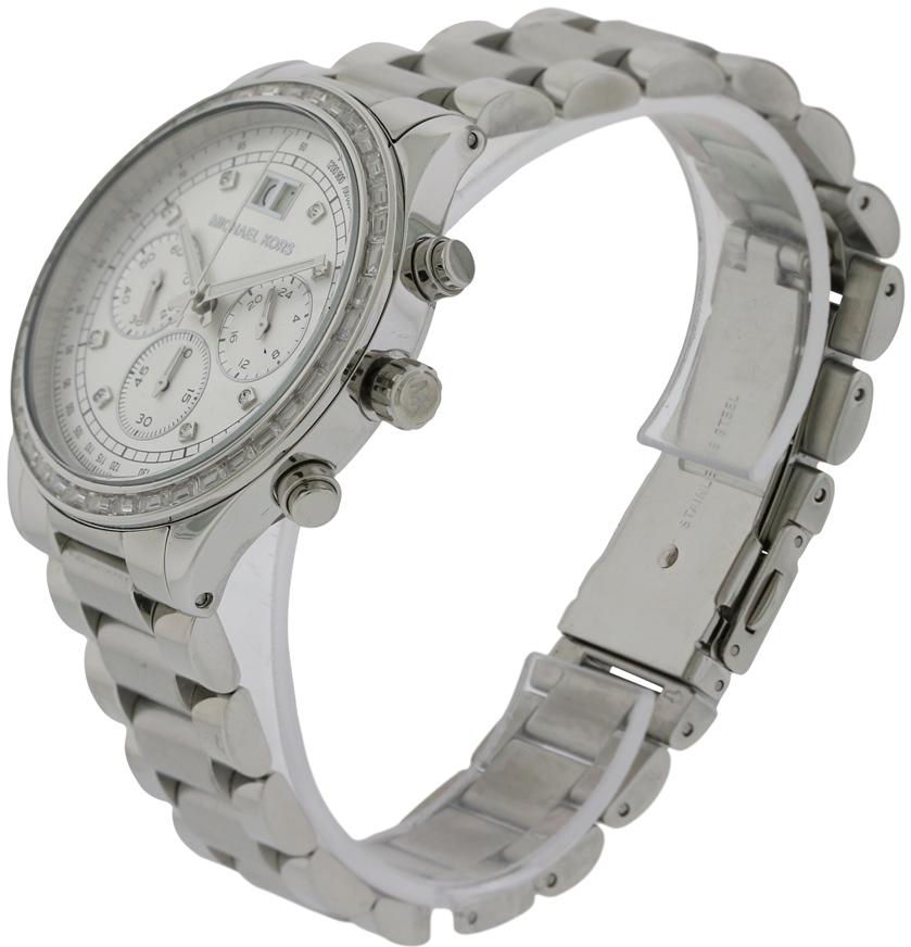 Michael Kors Brinkley Diamonds Silver Dial Silver Steel Strap Watch for Women - MK6186 Buy Now By Michael Kors