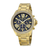 Michael Kors Wren Diamonds Blue Dial Gold Steel Strap Watch for Women - MK6291 Buy Now By Michael Kors