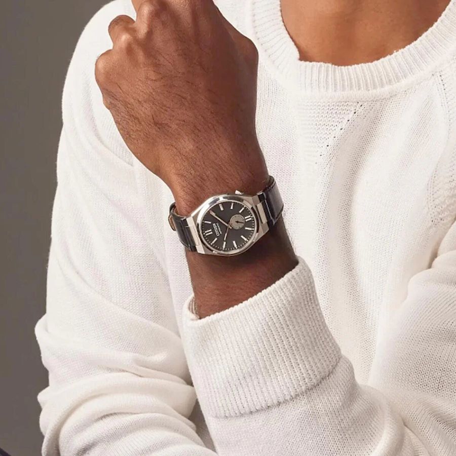 Citizen Tsuyosa Automatic Grey Dial Black Leather Strap Watch for Men - NK5010-01H Buy Now By Citizen