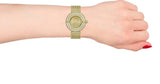 Guess Dream Quartz Gold Dial Gold Mesh Strap Watch For Women - GW0550L2 Buy Now By Guess