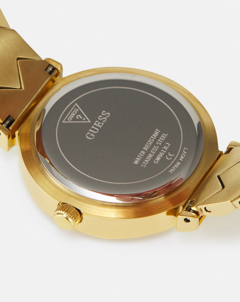 Guess Rumour Quartz Gold Dial Gold Steel Strap Watch For Women - GW0613L2 Buy Now By Guess