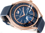 Swarovski Crystalline Aura Blue Dial Blue Leather Strap Watch for Women - 5519447 Buy Now By Swarovski
