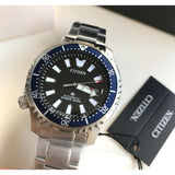 Citizen Promaster Fugu Limited Edition Diver's 200m Automatic Black Dial Silver Steel Strap Watch For Men - NY0098-84E Buy Now By Citizen